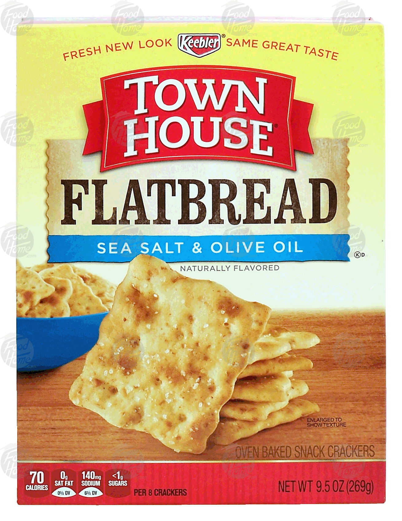 Keebler Town House flatbread; sea salt & olive oil oven-baked crackers Full-Size Picture